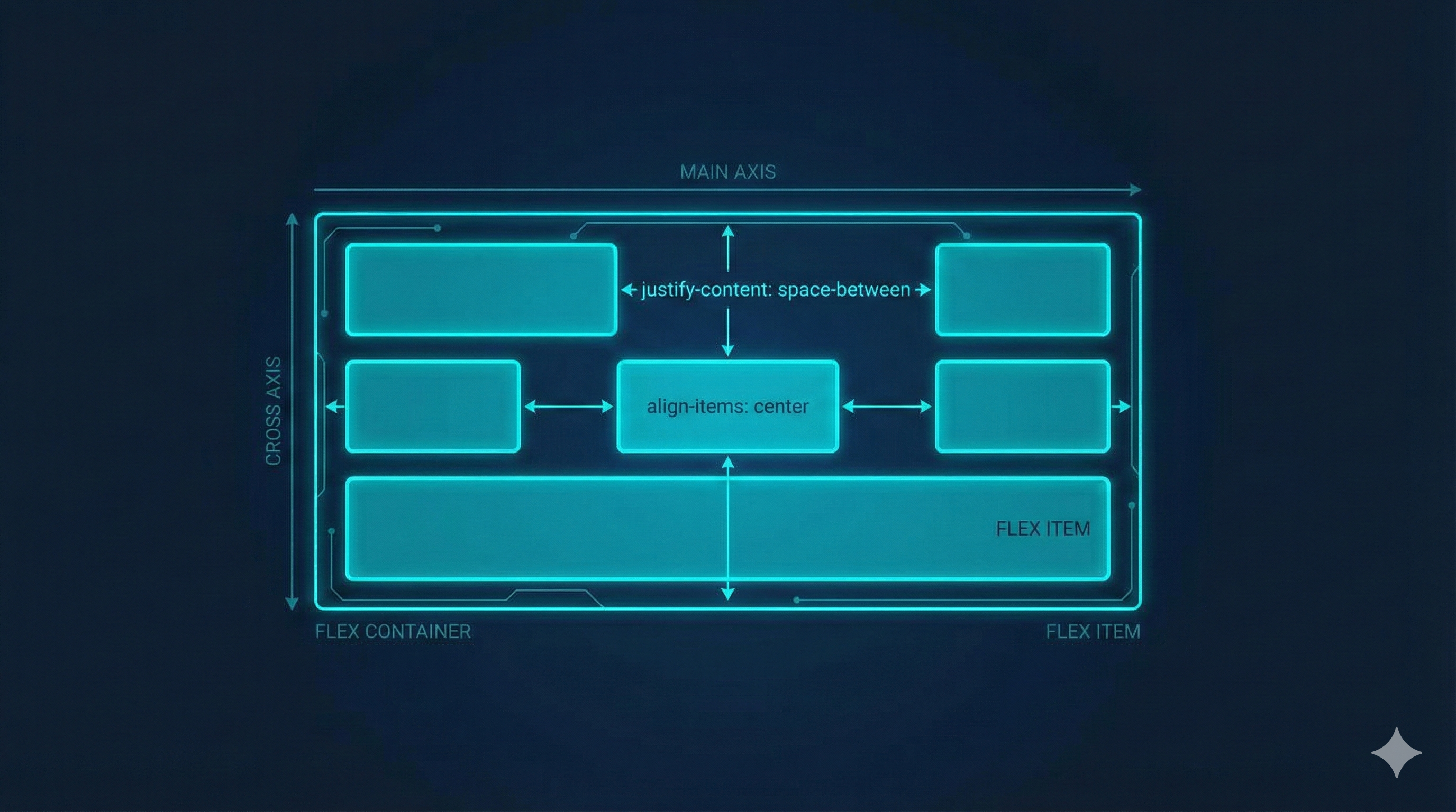 Illustrazione hero per articolo: Come usare Flexbox passo passo